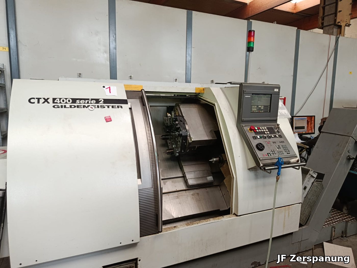 CNC-draaicentrum Gildemeister CTX 400 serie 2 met bestukte gereedschapsrevolver